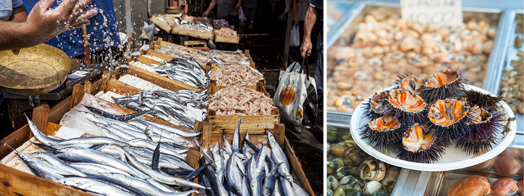 Catanias livlige og farverige fiskemarked.